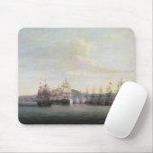 Barrington Aktion bei Sankt Lucia, 1778 Mousepad (Mit Mouse)