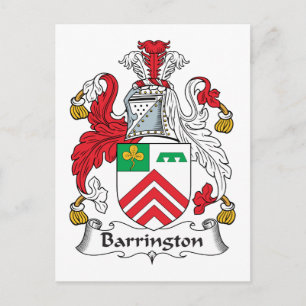 Barrington Familienwappen Postkarte