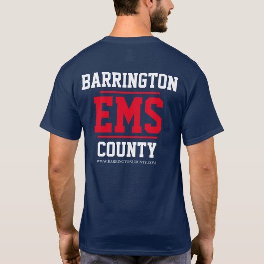 Barrington Landkreis EMS Classic  T-Shirt (Rückseite)