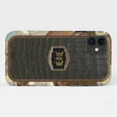 Barrington-Monogramm Case-Mate iPhone Hülle (Rückseite (Horizontal))