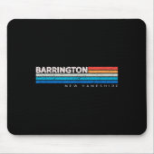 Barrington Nh New Hampshire Retro Design Mousepad (Vorne)