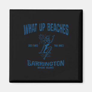 Barrington Rhode Island Ri Funny Vintag Beaches T Magnet