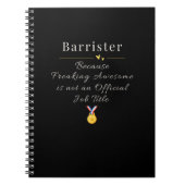 Barrister Notizblock (Vorderseite)