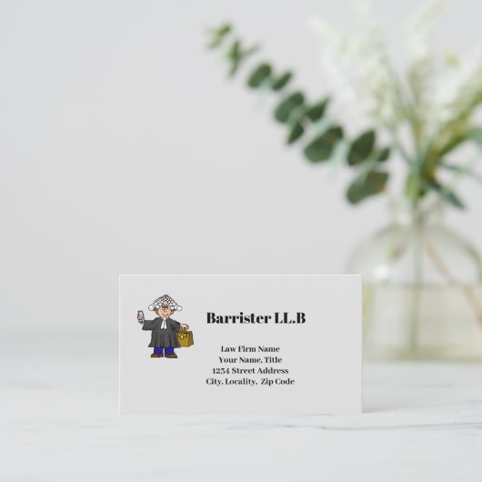 Barrister oder Solicitor Business Card  Visitenkarte (Stehend Vorderseite)