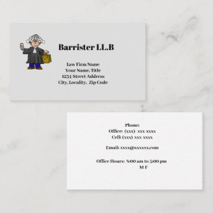 Barrister oder Solicitor Business Card Visitenkarte