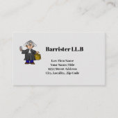 Barrister oder Solicitor Business Card Visitenkarte (Vorderseite)