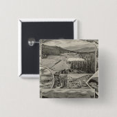 Barron & Merrill's White Mountain Häuser, NH Button (Vorne & Hinten)