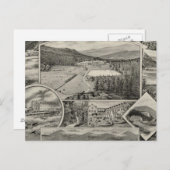 Barron & Merrill's White Mountain Häuser, NH Postkarte (Vorne/Hinten)