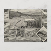 Barron & Merrill's White Mountain Häuser, NH Postkarte (Vorderseite)