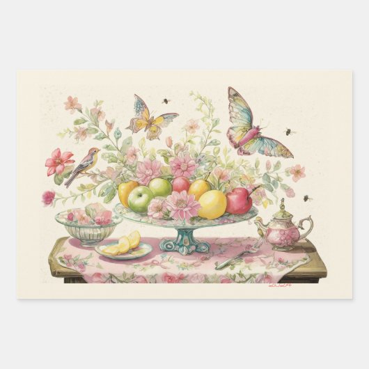 Barroque Still life Geschenkpapier Set (Vorderseite)