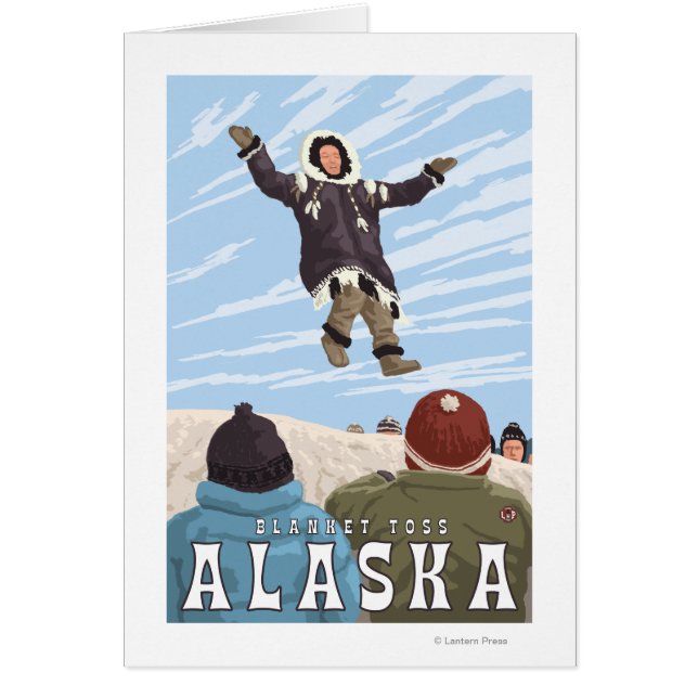 Barrow, Alaska Blanket Toss Vintage Travel (Vorne)