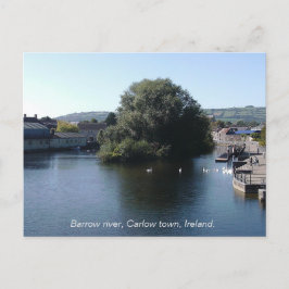 Barrow River near Carlow town, Leinster Irland Feiertagspostkarte