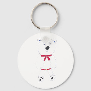 Barry Bear Button Keyring Schlüsselanhänger