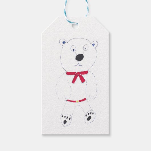 Barry Bear Gift Tags Geschenkanhänger (Vorderseite)