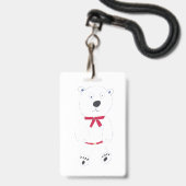 Barry Bear Identity Abzeichen Ausweis (Vorderseite mit Lanyard)