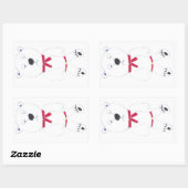 Barry Bear rechteckige Stickers (Blatt)