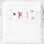 Barry Bear rechteckige Stickers (Tasche)
