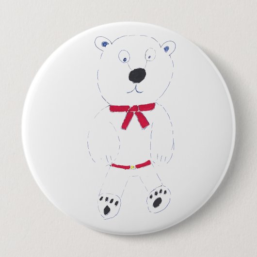 Barry Bear Riant Abzeichen Button (Vorderseite)