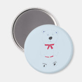 Barry Bear Round Magnet (Vorderseite/Rückseite)