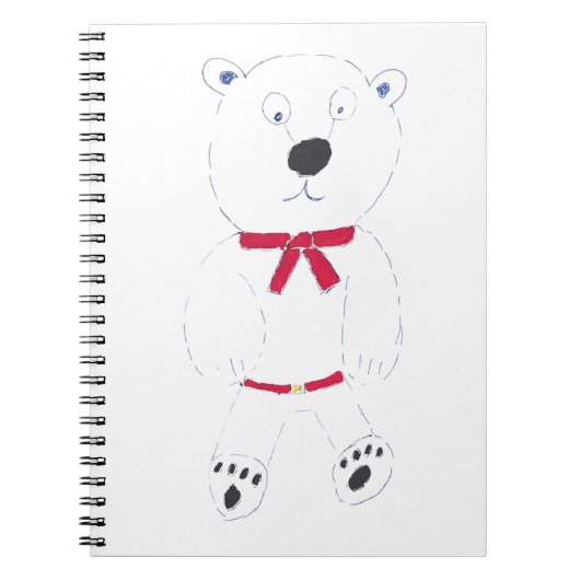Barry Bear Spiral Notebook Notizblock (Vorderseite)
