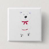 Barry Bear Square Abzeichen Button (Vorderseite)