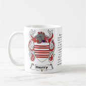 Barry, der Ursprung, Bedeutung und das Wappen Kaffeetasse (Links)