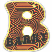 Barry Funky Names Aufkleber (Vorderseite)