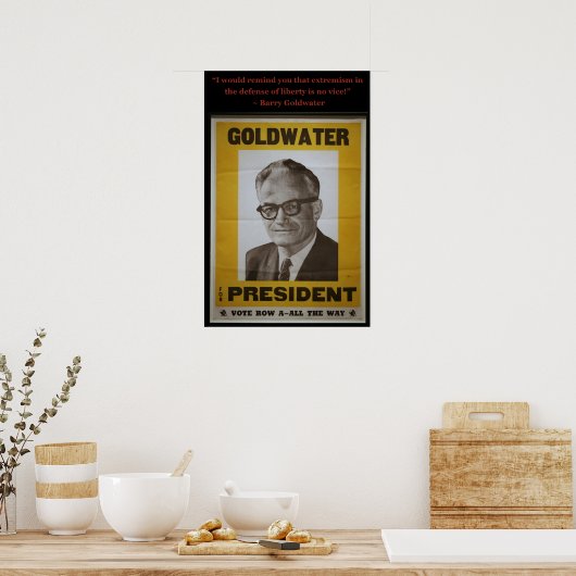 Barry Goldwater Poster (Küche)