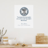 Barry Goldwater Quote (Big Government) Poster (Küche)