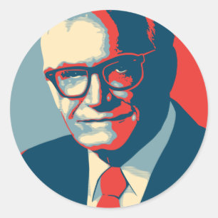 Barry Goldwater-Recht Runder Aufkleber