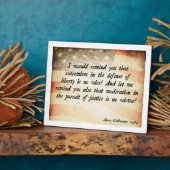 Barry Goldwater Zitat Fotoplatte (Seite)