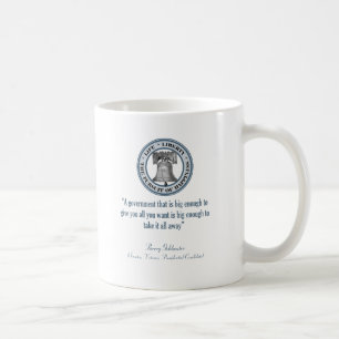 Barry Goldwater-Zitat (große Regierung) Kaffeetasse