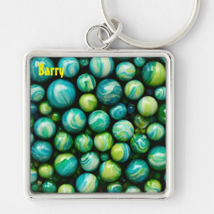 BARRY ~ Grüne Murmeln ~ Schlüsselanhänger