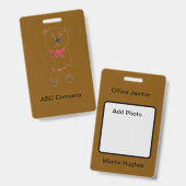 Barry I. d Abzeichen Ausweis (Vorder- & Rückseite)