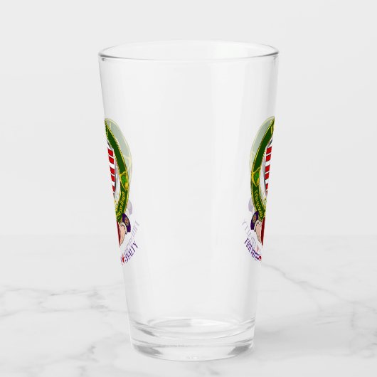 Barry Irish Shield & Claddagh Beer Glas (Links)