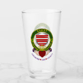 Barry Irish Shield & Claddagh Beer Glas (Vorderseite)