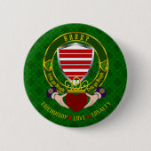 Barry Irish Shield & Claddagh Button (Vorderseite)