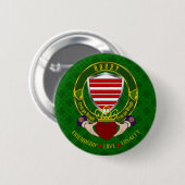 Barry Irish Shield & Claddagh Button (Vorne & Hinten)