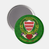 Barry Irish Shield & Claddagh Magnet (Vorderseite/Rückseite)