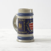 Barry Irish Shield Griffin Stein Bierglas (Vorderseite Links)