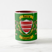 Barry Irish Shield & Griffins Personalisiert Tasse (Zentrum)