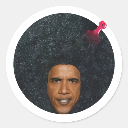 Barry ist der Coolstste Präsident aller Zeiten Runder Aufkleber (Vorderseite)