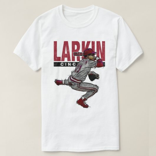 Barry Larkin Sketch T-Shirt (Design vorne)