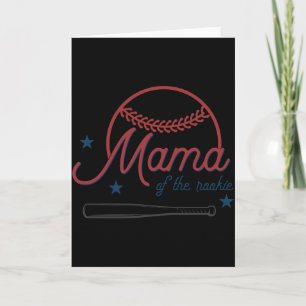 Barry Mama des Rookie-Baseball-Geburtstags-T-Shirt Karte