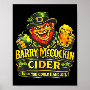 Barry mccockiner mcconconner irischer Pub lustiger Poster