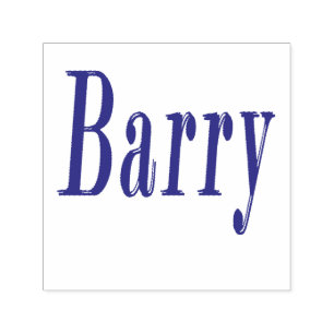 Barry, Name Logo, Permastempel