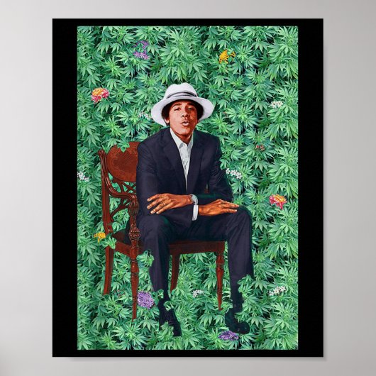Barry Obama Präsidentenportrait Poster (Vorne)