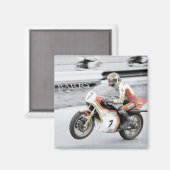Barry Sheene 2, die handgetönte Version Magnet (Vorderseite/Rückseite)