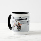 Barry Sheene 2, handgetönte Version Tasse (Vorderseite Links)