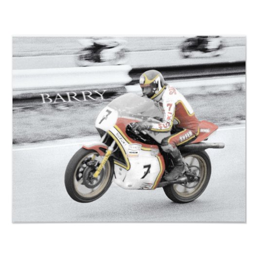 Barry Sheene Fotodruck (Vorne)